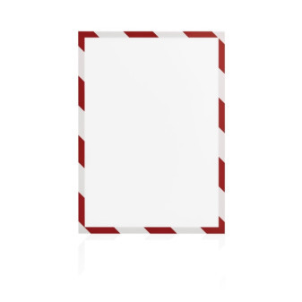 Magnetoplan Magnetofix magnetický rámček A4 bezpečnostný červeno-biely (5ks)