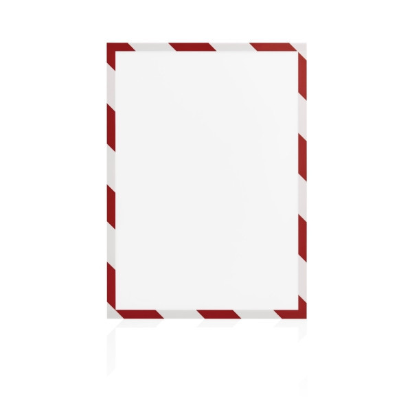 Magnetoplan Magnetofix magnetický rámček A4 bezpečnostný červeno-biely (5ks)