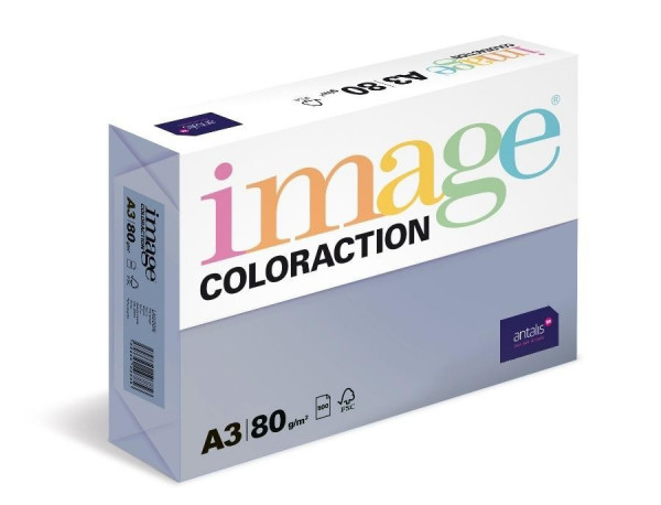 Farebný papier IMAGE Malta - stredne modrá, A3, 80g, 500 listov - dopredaj