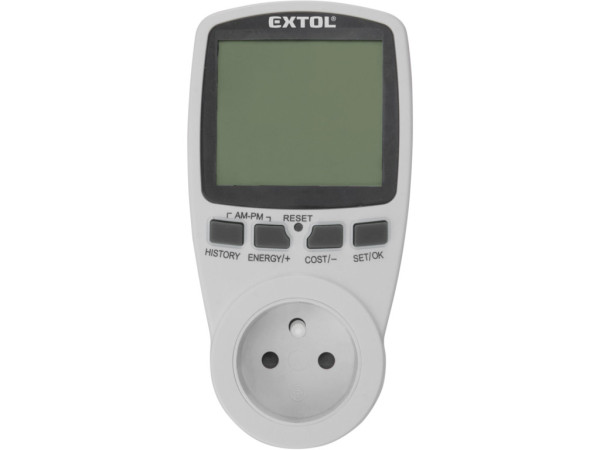 merač spotreby el. energie - wattmeter, kW, kWh, V, A, Hz