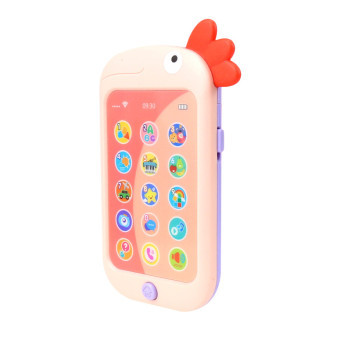 Aga4Kids Detský telefón Kohút Ružový