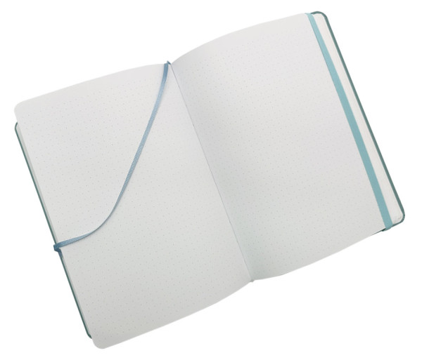 Notes Luxi bodky - A5 - lamino - ľadovo modrá