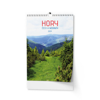 Nástenný kalendár - Hory Čiech a Moravy - A3