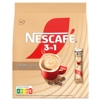 Nescafé 3v1 bag creamy latté, 10x15g - dopredaj