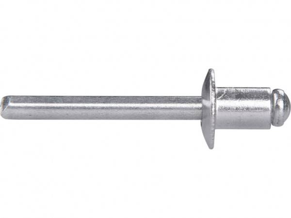 nýty trhací hliníkové sada 250ks, O 6,4x8mm plochá hlava