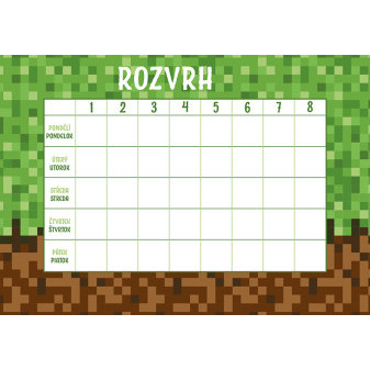 Rozvrh hodín Kocky