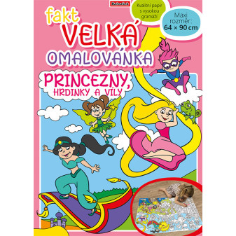 Fakt veľká omaľovánka - Princezné, hrdinky a víly