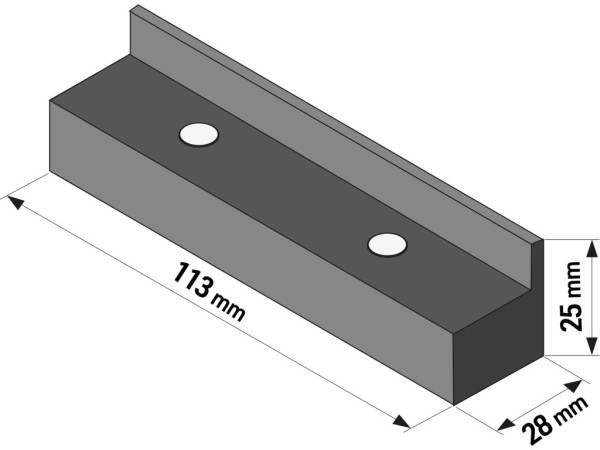 ochranné čelisti na svěrák 2ks, délka 113mm, s magnety, TPU