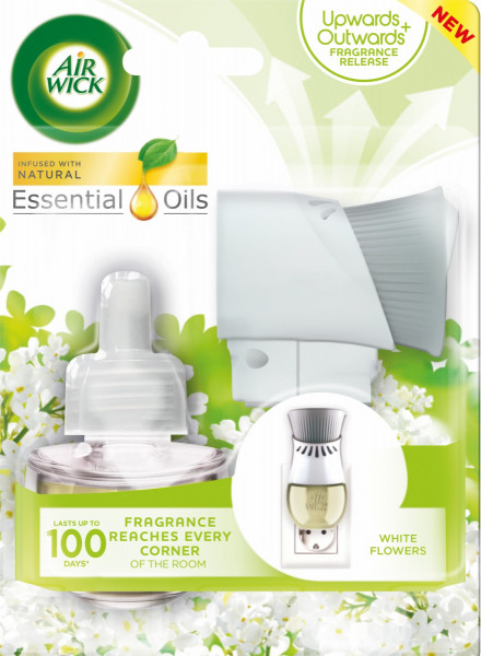 Air Wick Komplet 19ml Elektrické Biele kvety frézie