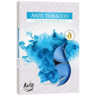 Vonná čajová sviečka Anti tabacco 6 ks v krabičke P15-69