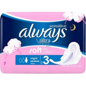 Hygienické vložky Always ultra Sensitive night 7ks-dopredaj