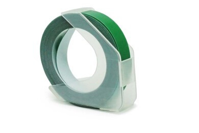 Alternatívna páska Dymo Omega S0898160, 9 mm x 3 m, biela tlač/zelený podklad