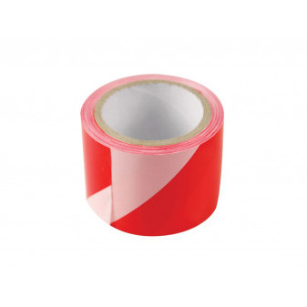 páska výstražná červeno-bílá, 75mm x 250m, PE, s nápisem ZÁKAZ VSTUPU po celé délce pásky