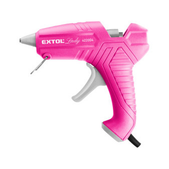 pištoľ tavná lepiaca, ?11mm, 40W, ružová, EXTOL LADY