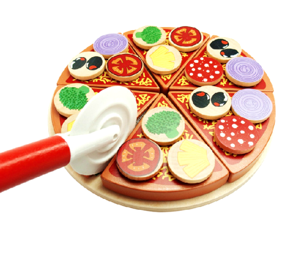 Aga4Kids Drevená krájacia pizza
