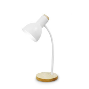 Platinet stolná lampa Marma, 1xE27, 40W, biela