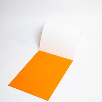 Popisovateľné fólie elektrostatické Symbioflipcharts 500x700 mm oranžové