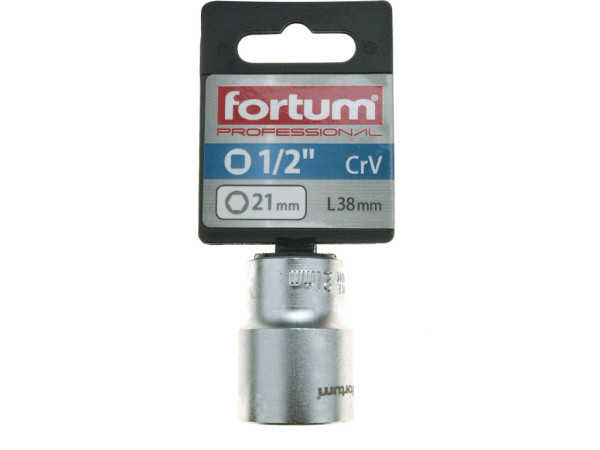 POŠK. OBAL hlavica nástrčná 1/2', 21mm, L 38mm