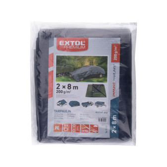 POŠK. OBAL plachta PE nepremokavá extra silná 200g/m2, 2x8m, PE