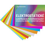 Poznámkové bločky elektrostatické Symbionotes 70x100 mm MIX 4 farieb