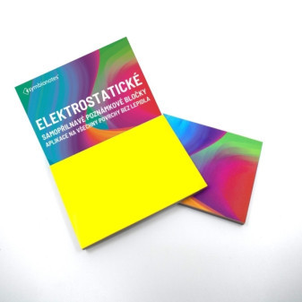 Poznámkové bločky elektrostatické Symbionotes 70x100 mm žlté