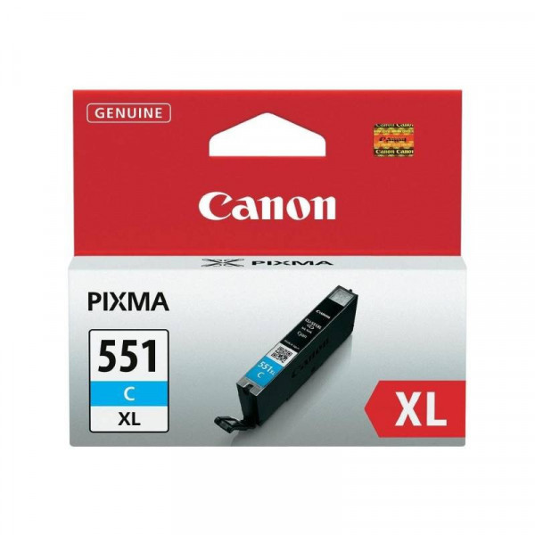 Canon CLI-551 XL C originální cartridge cyan pro Pixma iP7250, MG5450, MG6350 velká