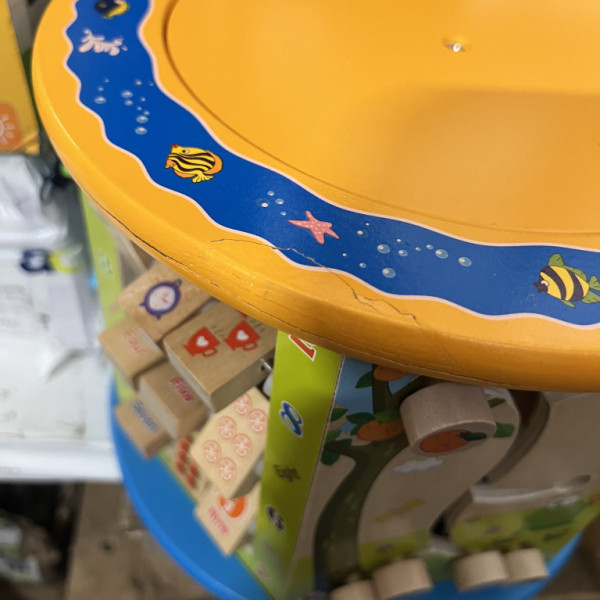 Aga4Kids Drevená motorická kocka 7v1 DZ808