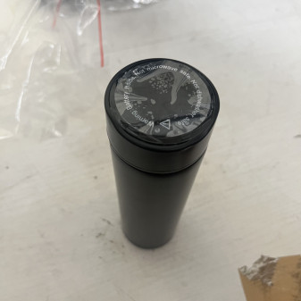 Aga Termoska s teplomerom 500 ml Čierna DAZ875