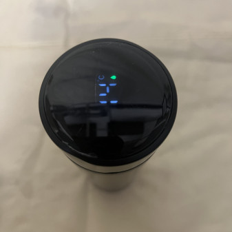Aga Termoska s teplomerom 500 ml Čierna