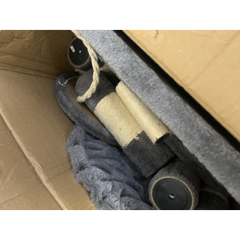 Škrabadlo pre mačky 118 cm Šedé 2DAZ067