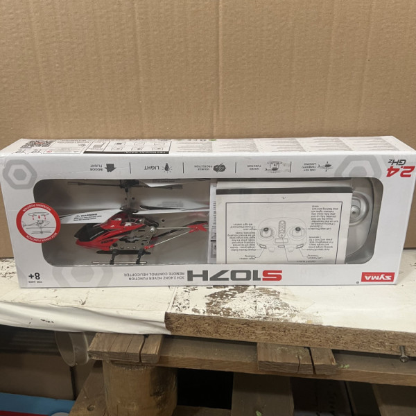 RC vrtuľník SYMA S107H 2,4 GHz RTF červený 2DZ041