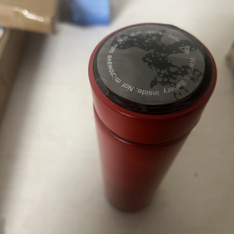 Aga Termoska s teplomerom 500 ml Červená 2DAZ164