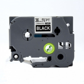 Alternatívna páska Brother TZ-365 / TZe-365, 36mm x 8m, biela tlač / čierny podklad