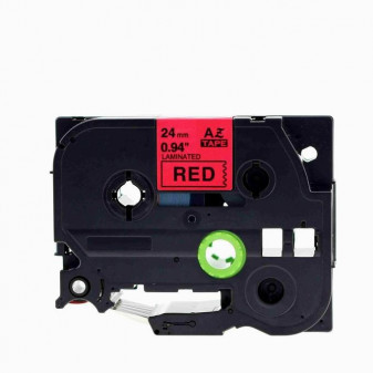 Alternatívna páska Brother TZ-451 / TZe-451, 24mm x 8m, čierna tlač / červený podklad