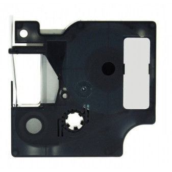 Alternatívna páska Dymo 18508, 9mmx5,5m čierna tlač/priehľadný podklad, polyester