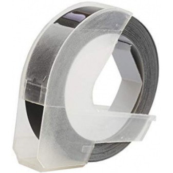 Alternatívna páska Dymo Omega A0898130, 9 mm x 3 m, biela tlač/čierny podklad
