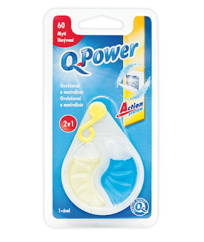 Q power pre umývačky - Vôňa-osviežovač 2v1, 1ks