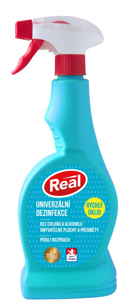 Real univerzálna dezinfekcia v rozprašovači 550ml, bez chlóru- dopredaj
