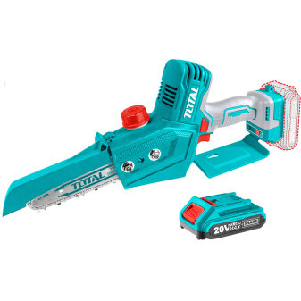 Reťazová píla AKU, mini, 20V LI-ION, Brushless, 1ks batéria, 1ks nabíjačky