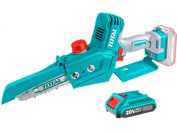 Reťazová píla AKU, mini, 20V LI-ION, Brushless, 1ks batéria, 1ks nabíjačky