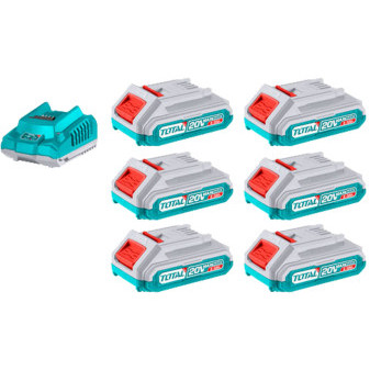 Súprava batérií a nabíjačky, 20V Li-ion, 2000mAh, industrial