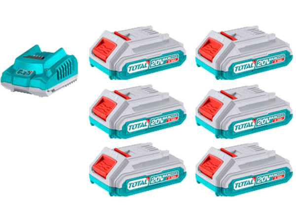 Súprava batérií a nabíjačky, 20V Li-ion, 2000mAh, industrial