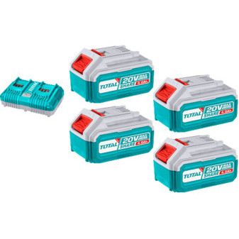 Súprava batérií a nabíjačky, 20V Li-ion, 4000mAh, industrial