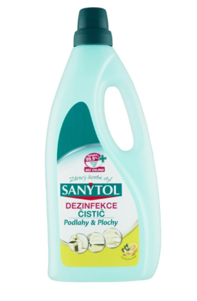 Sanytol univerzálny dezinfekčný prostriedok na podlahy a plochy Citrón 1L