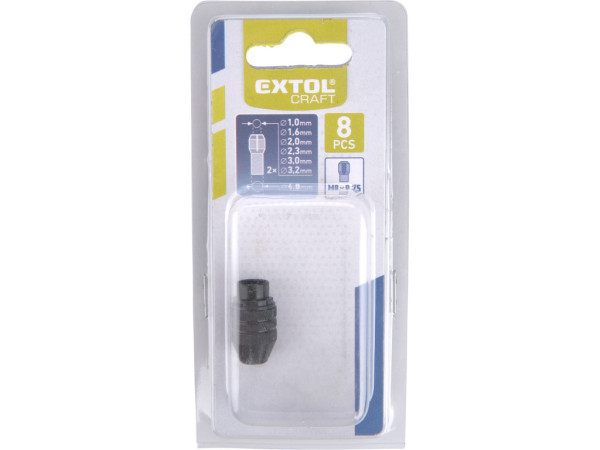 skľučovadlo beznástrojové na priame brúsky, ?0,1-3,4mm, závit M8×0,75