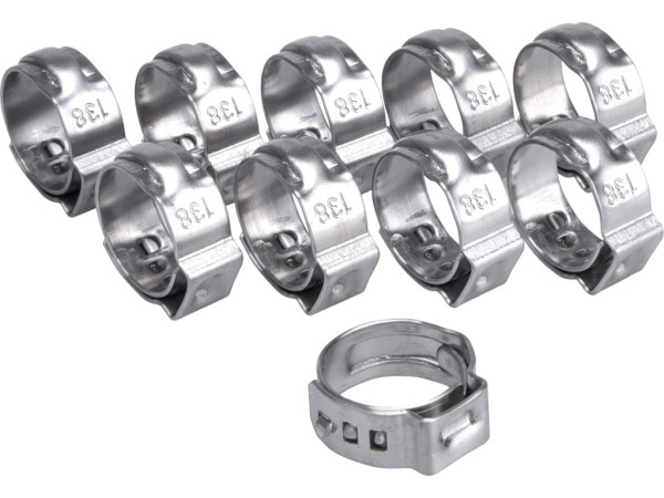 spona na hadicu, 10ks, ?13,8mm, INOX