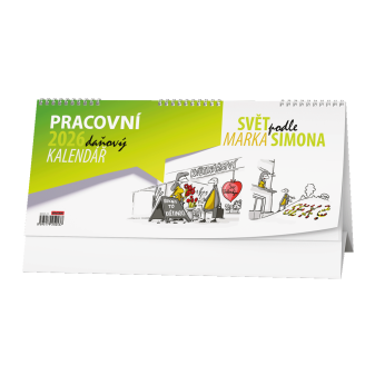 Stolový kalendár - Pracovný daňový kalendár - Svet podľa Marka Simona