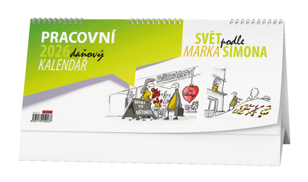 Stolový kalendár - Pracovný daňový kalendár - Svet podľa Marka Simona