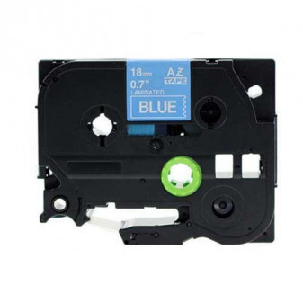 Alternatívna páska Brother TZ-545 / TZe-545, 18mm x 8m, biela tlač / modrý podklad
