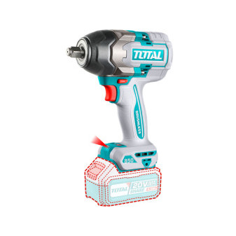 Uťahovák rázový AKU 1/2', brushless, 850Nm, 20 V Li-ion, bez batérie a nabíjačky, industrial